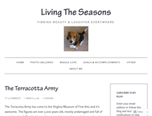 Tablet Screenshot of livingtheseasons.com